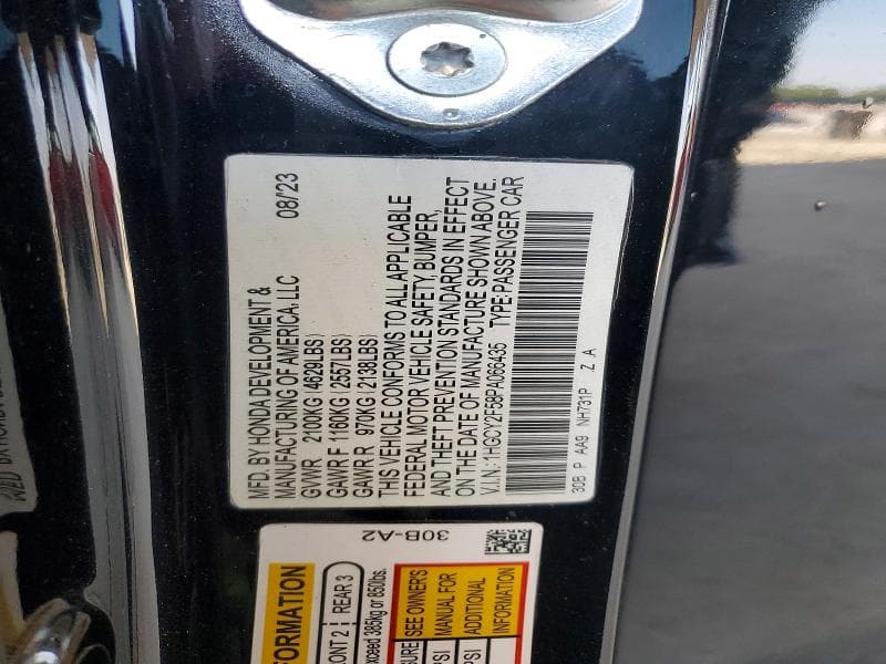 2023 HONDA ACCORD HYBRID SPORT 12