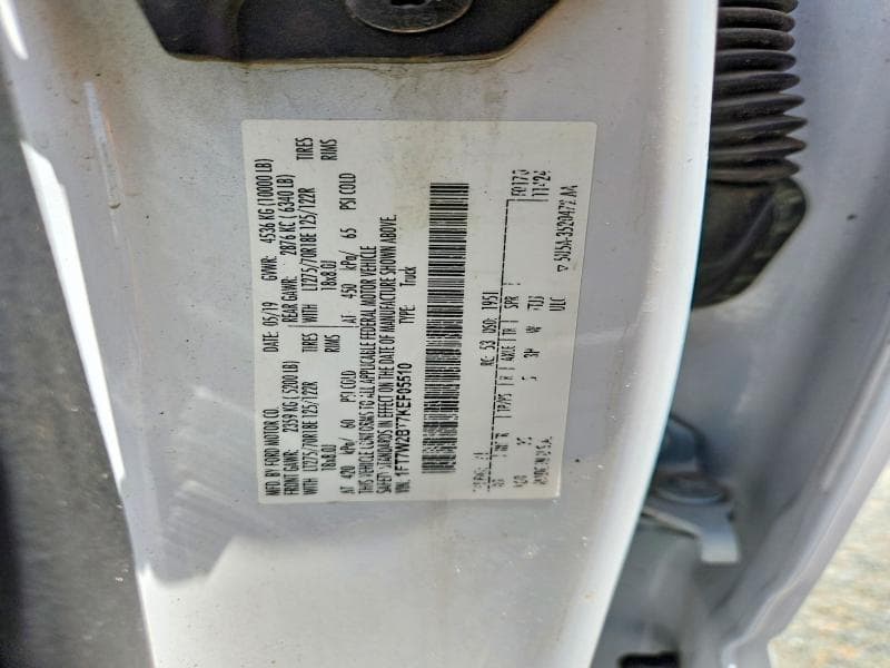 2019 FORD F250 SUPER DUTY 12