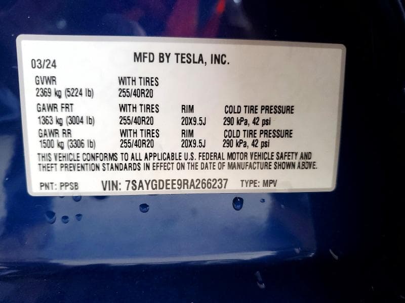 2024 TESLA MODEL Y 13
