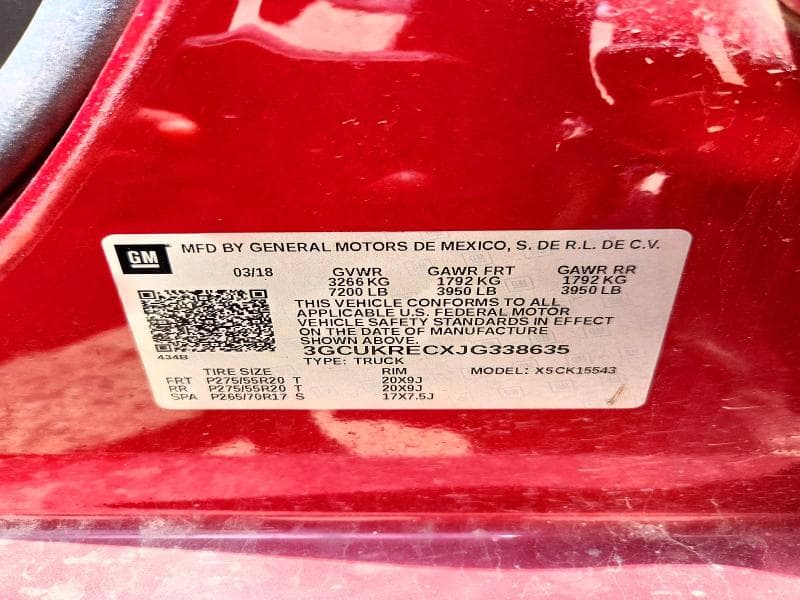 2018 CHEVROLET SILVERADO K1500 LT 12
