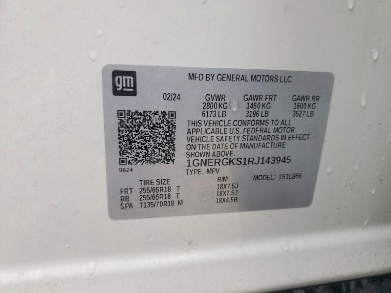 2024 CHEVROLET TRAVERSE LT LT 14