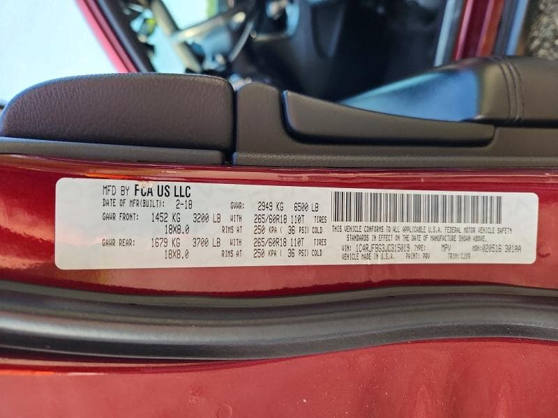 2018 JEEP GRAND CHEROKEE LIMITED 13