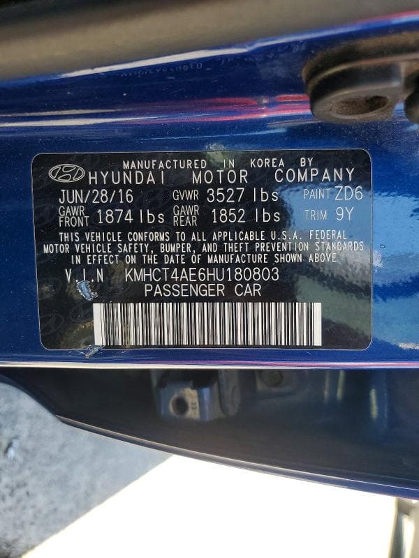 2017 HYUNDAI ACCENT SE 13