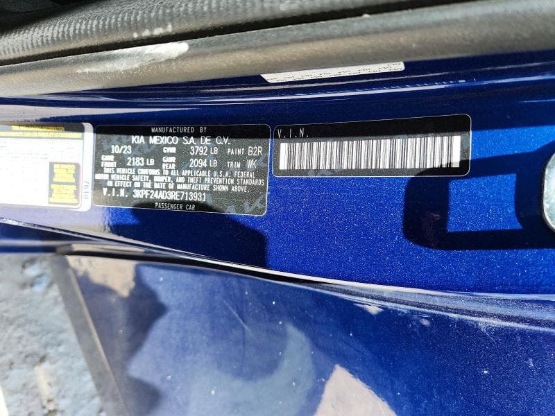 2024 KIA FORTE LXS 12