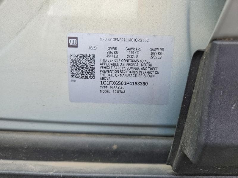 2023 CHEVROLET BOLT EV 2LT 2LT 12