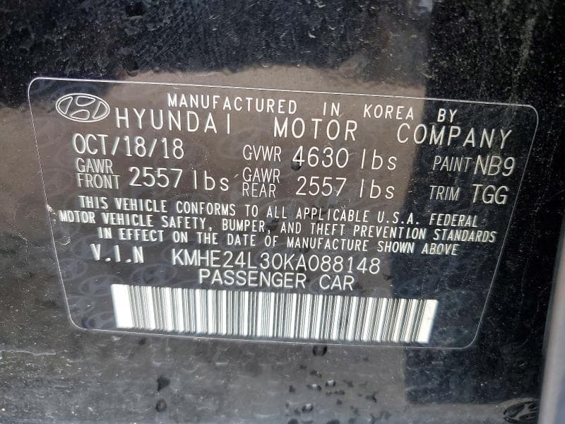 2019 HYUNDAI SONATA HYBRID SE 12