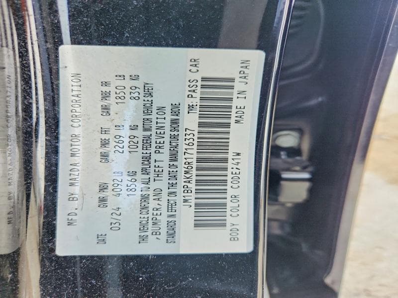 2024 MAZDA 3 SELECT SPORT 13