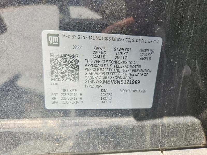 2022 CHEVROLET EQUINOX RS 13