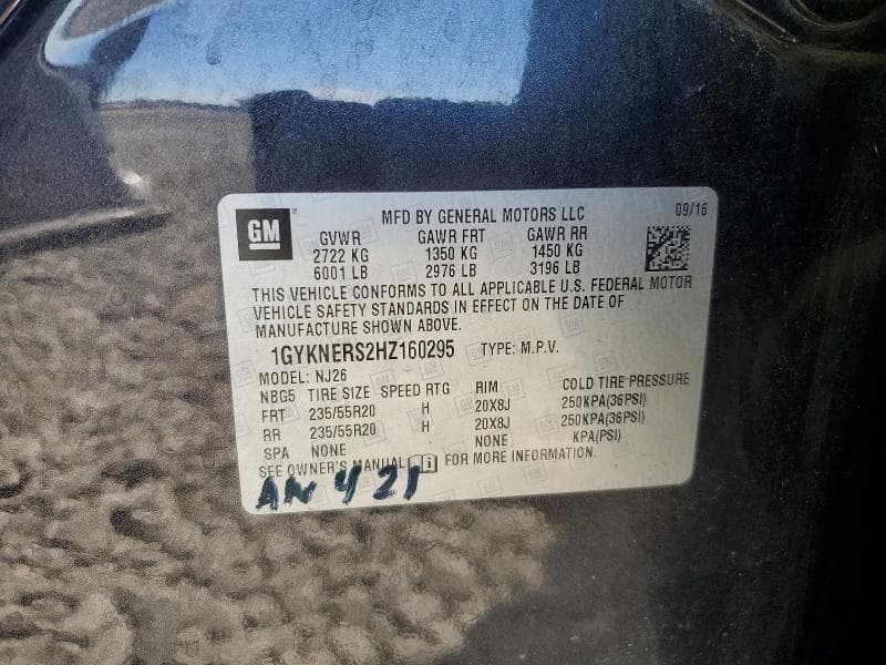 2017 CADILLAC XT5 PREMIUM LUXURY 13