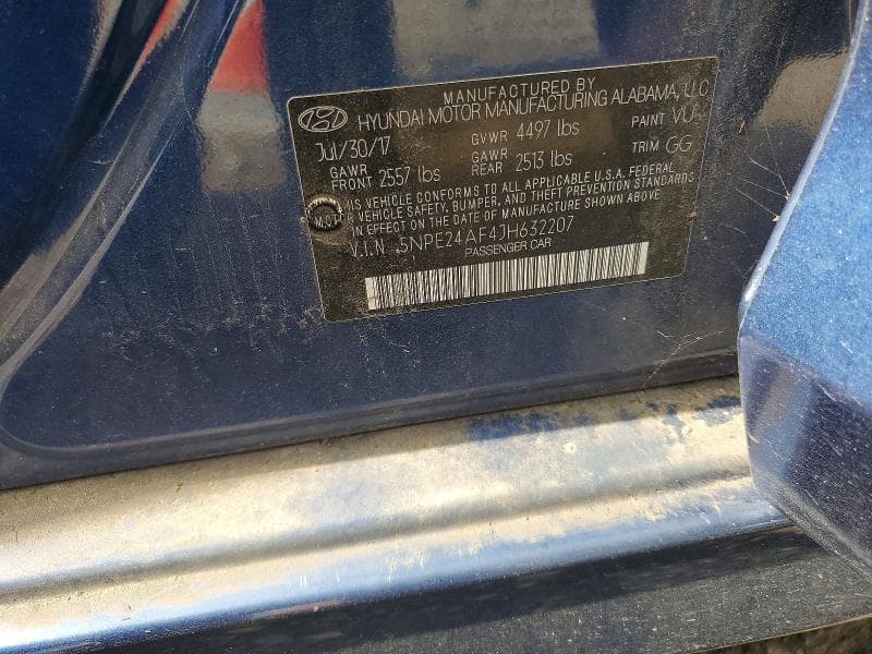 2018 HYUNDAI SONATA SE SE 12