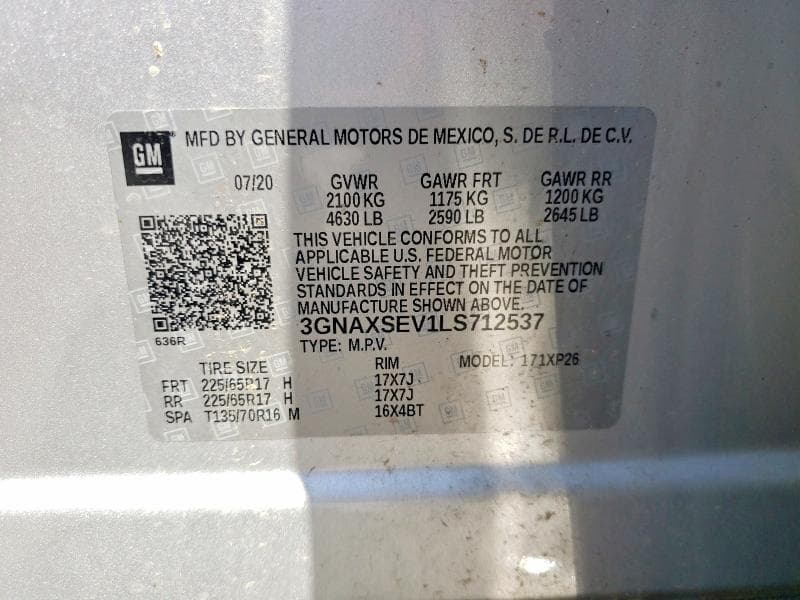 2020 CHEVROLET EQUINOX LS 14