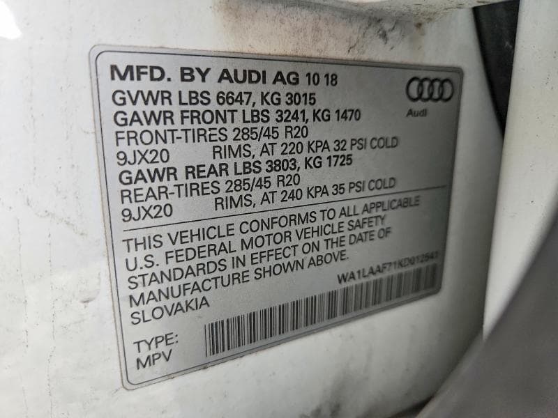 2019 AUDI Q7 PREMIUM PLUS 14