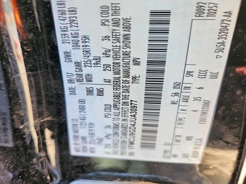 2018 FORD ESCAPE SE SE 13