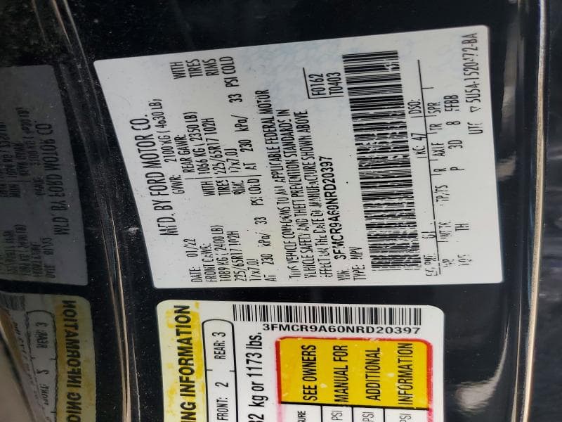 2022 FORD BRONCO SPORT 13