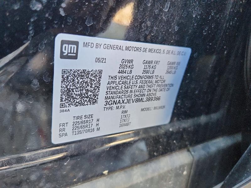 2021 CHEVROLET EQUINOX LT 13