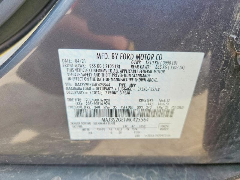2021 FORD ECOSPORT SE 13