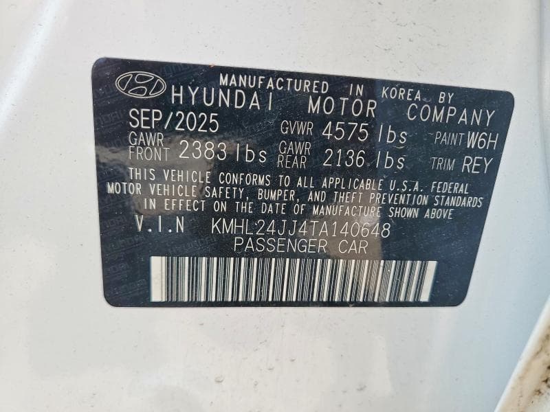 2026 HYUNDAI SONATA HYBRID BLUE BLUE 12