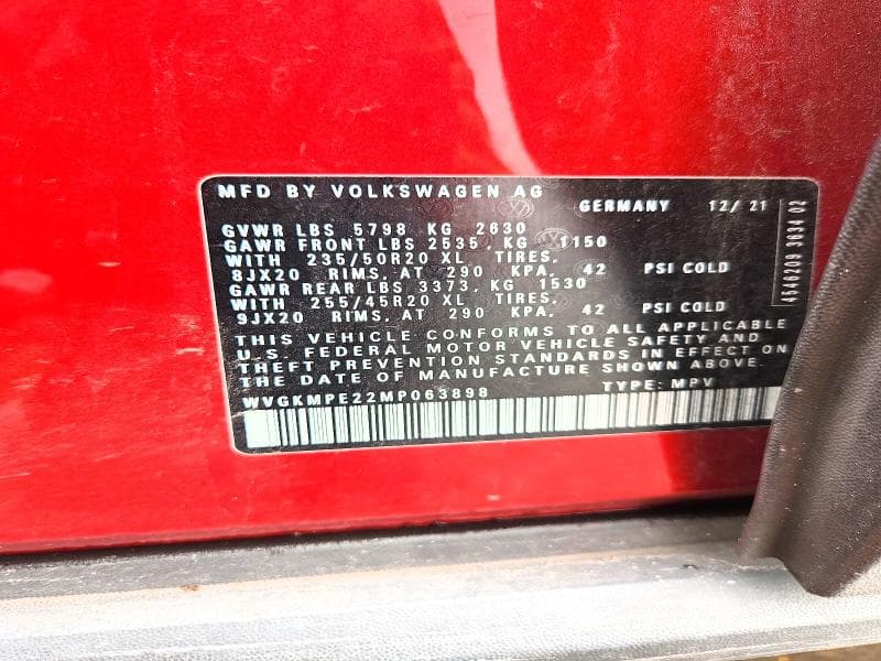 2021 VOLKSWAGEN ID.4 PRO S 12