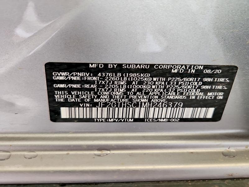 2021 SUBARU CROSSTREK SPORT 12