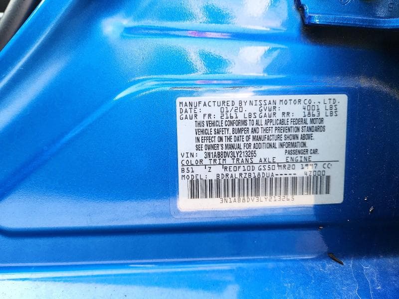 2020 NISSAN SENTRA SR 12