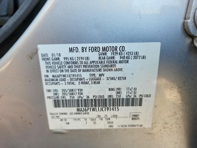 2018 FORD ECOSPORT TITANIUM 13