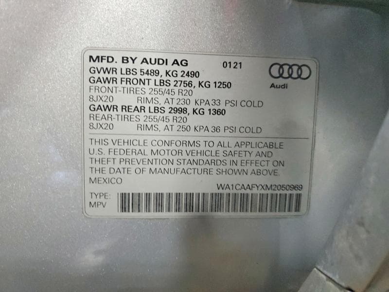2021 AUDI Q5 PRESTIGE 13