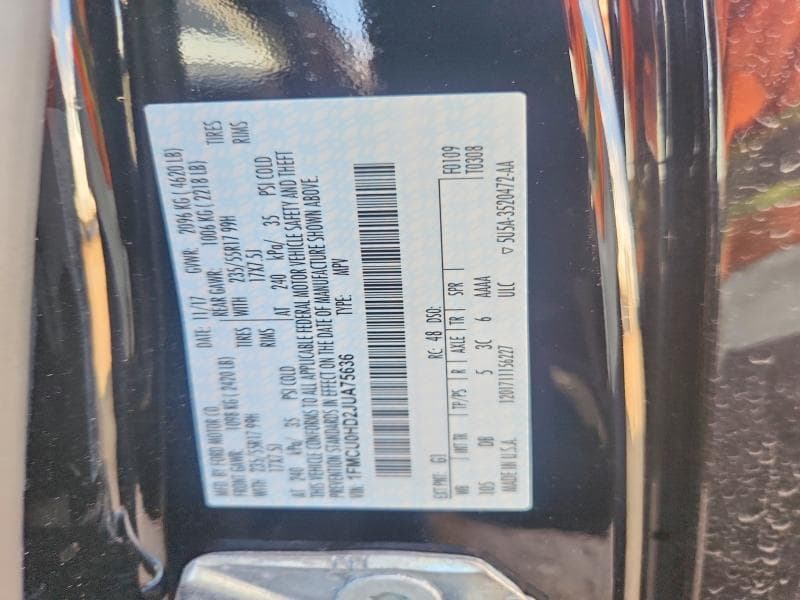 2018 FORD ESCAPE SEL 14