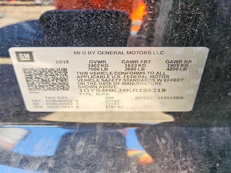 2019 CADILLAC ESCALADE ESV LUXURY ESV LUXURY 12