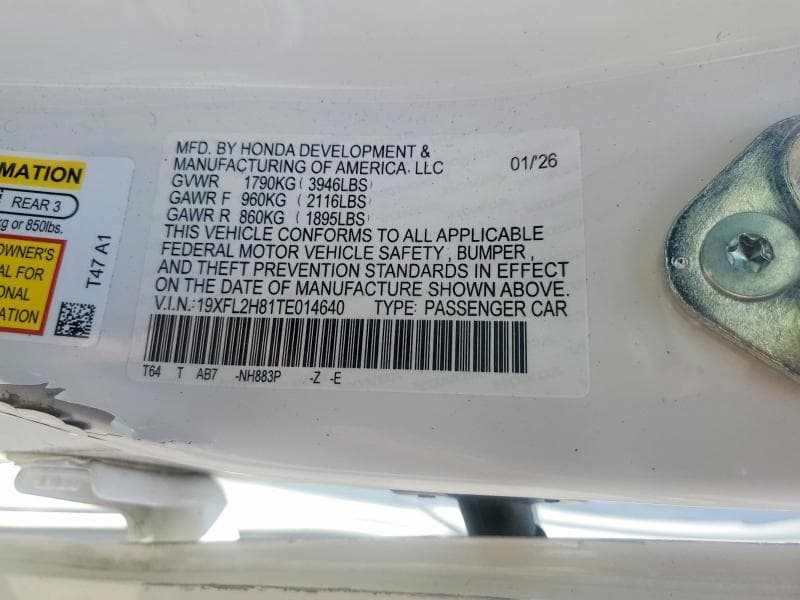 2026 HONDA CIVIC SPORT 12
