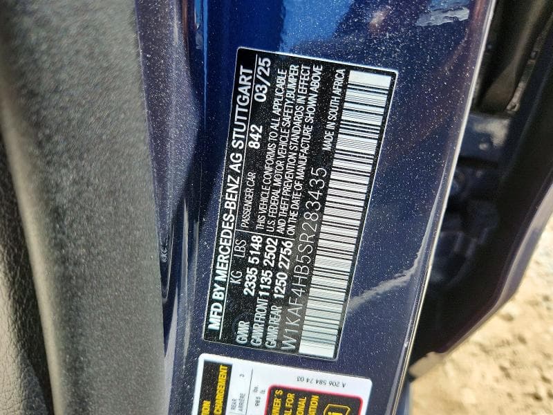 2025 MERCEDES-BENZ C 300 4MATIC 300 4MATIC 12