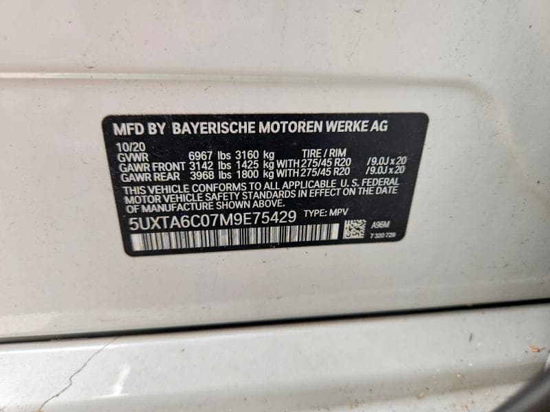 2021 BMW X5 XDRIVE45E 12