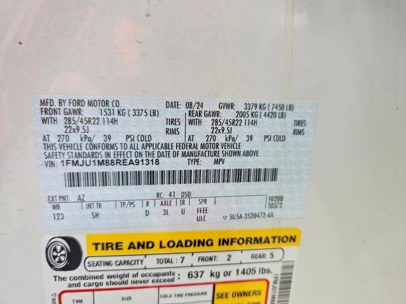 2024 FORD EXPEDITION PLATINUM 13