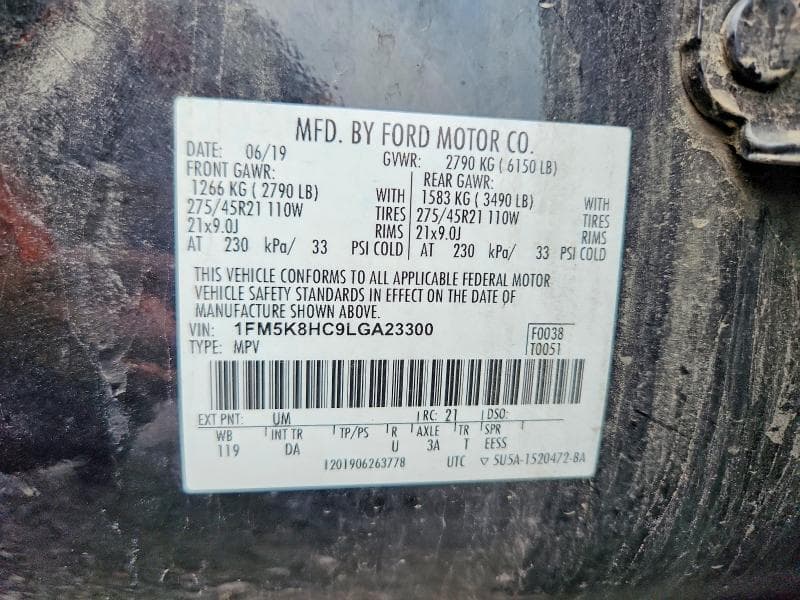 2020 FORD EXPLORER PLATINUM 12