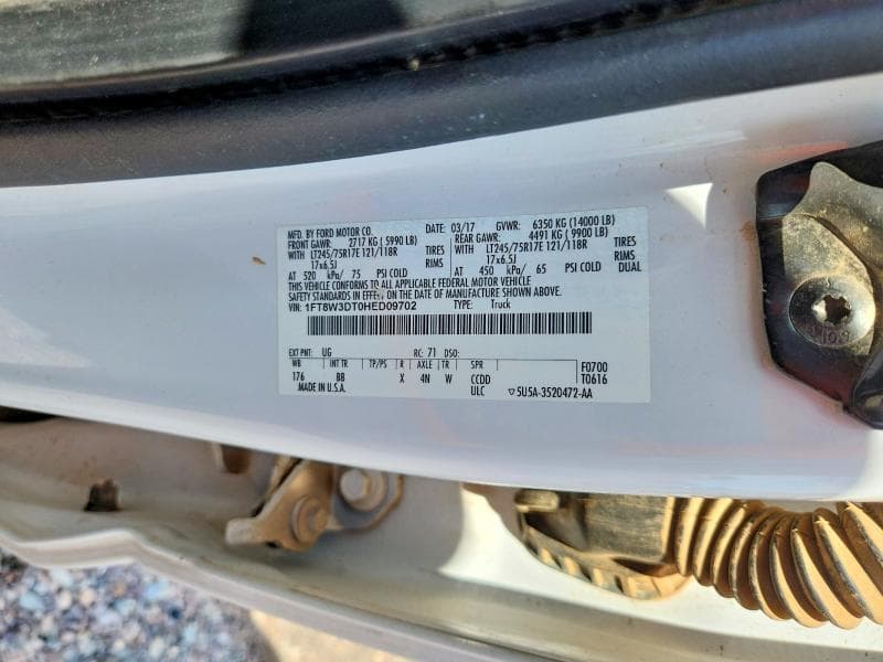 2017 FORD F350 SUPER DUTY SUPER DUTY 13