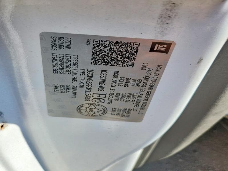 2019 CHEVROLET EXPRESS G2500 13