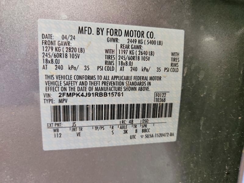 2024 FORD EDGE SEL SEL 14