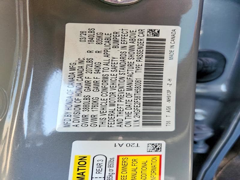 2026 HONDA CIVIC SPORT 13