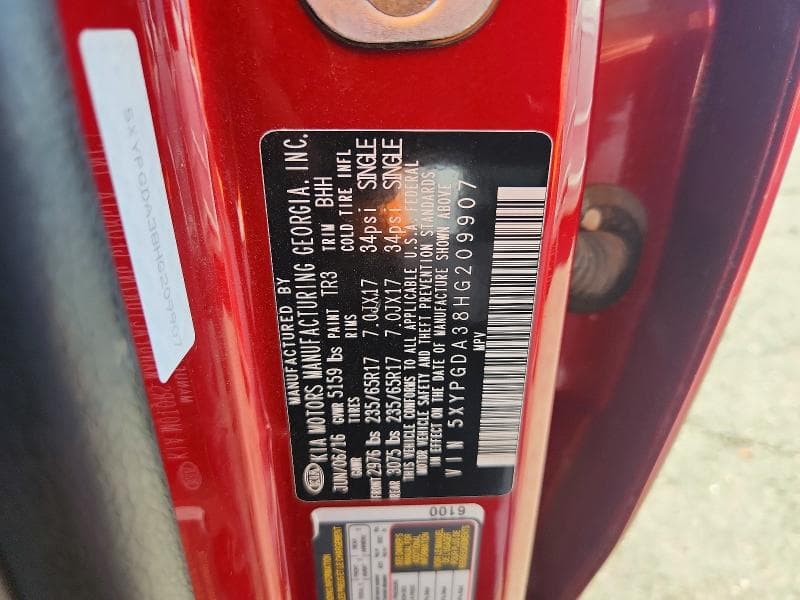 2017 KIA SORENTO LX LX 13
