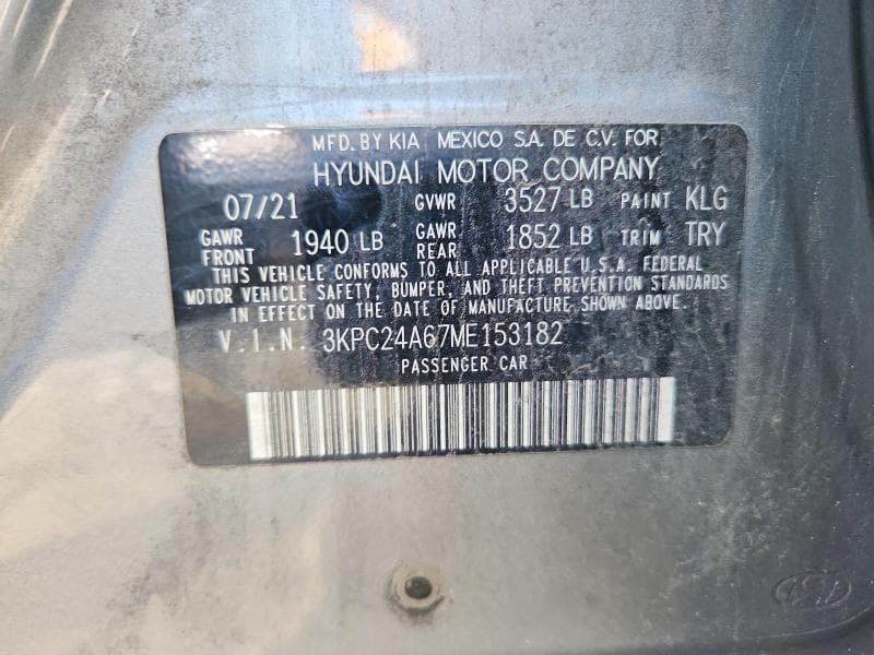 2021 HYUNDAI ACCENT SE 12