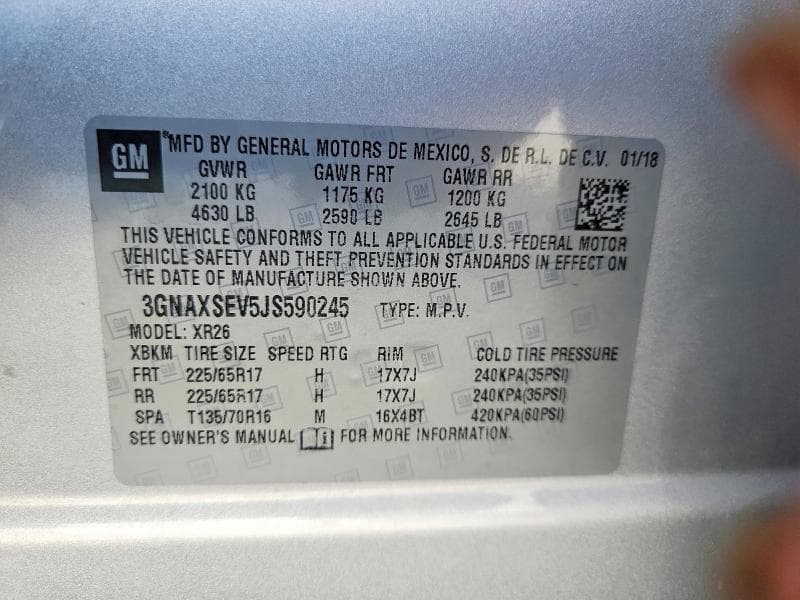 2018 CHEVROLET EQUINOX LT 13