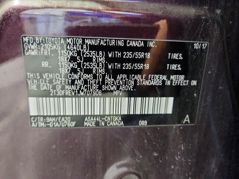 2018 TOYOTA RAV4 LIMITED 13