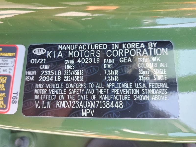 2021 KIA SOUL X-LINE 14