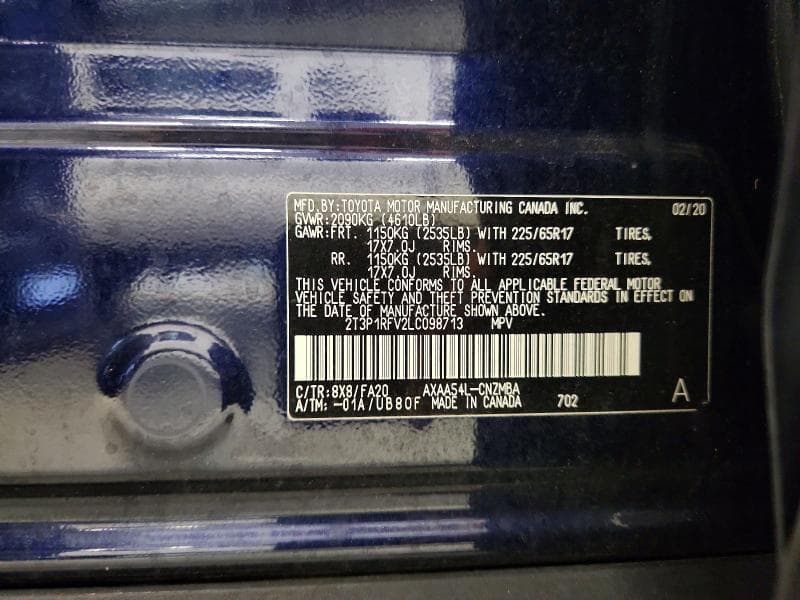 2020 TOYOTA RAV4 XLE XLE 13
