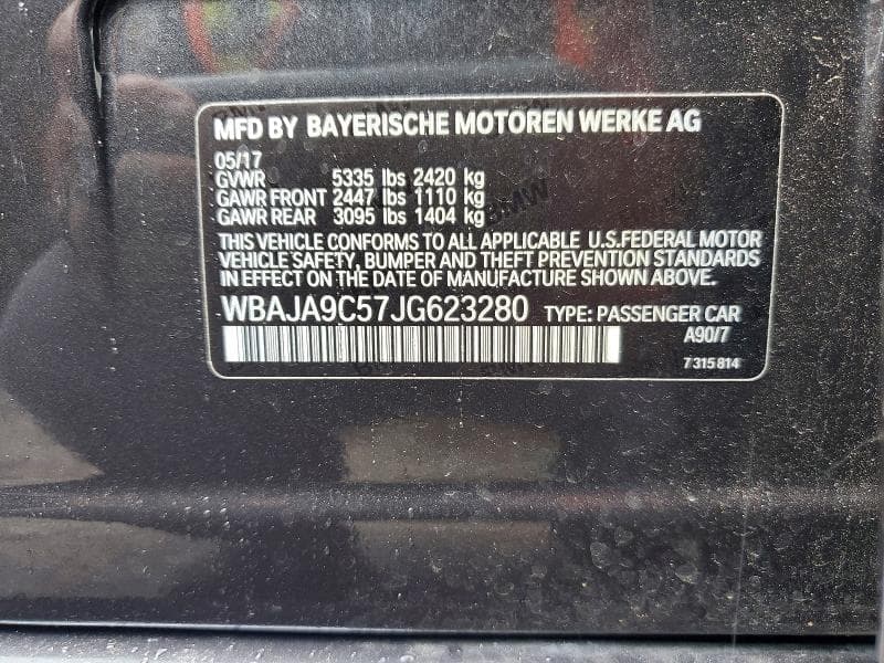 2018 BMW 530E 12