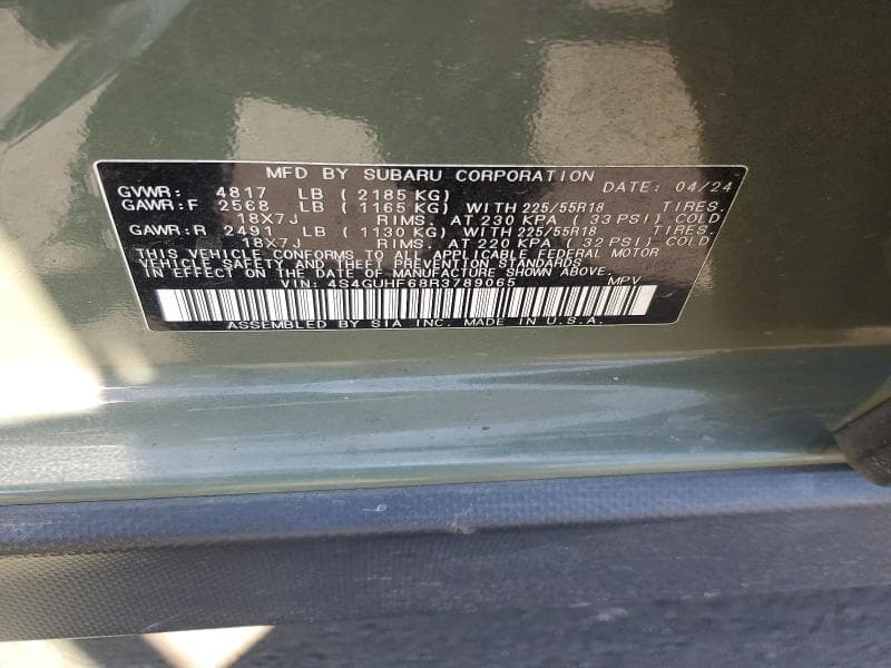 2024 SUBARU CROSSTREK SPORT 12