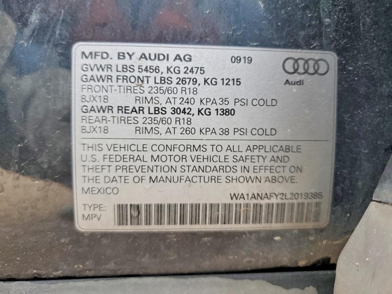 2020 AUDI Q5 PREMIUM/TITANIUM PREMIUM PREMIUM/TITANIUM PREMIUM 13