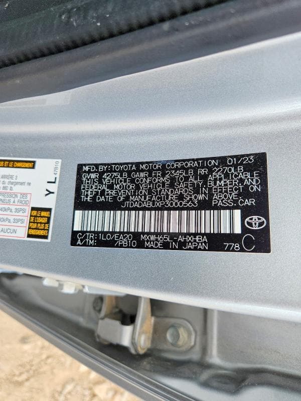 2023 TOYOTA PRIUS LIMITED LIMITED 12