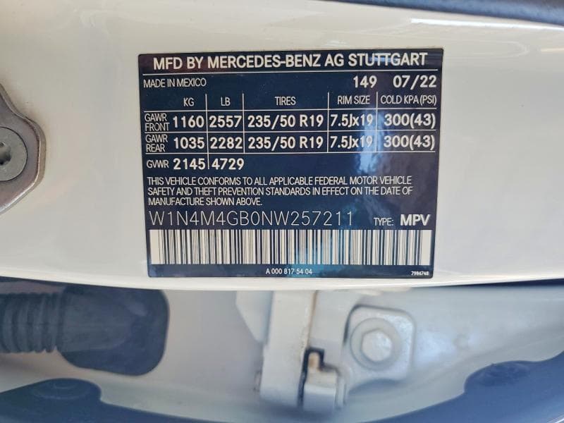 2022 MERCEDES-BENZ GLB 250 14