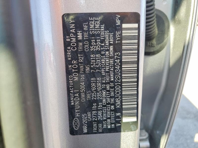 2025 HYUNDAI TUCSON SEL CONVENIENCE SEL CONVENIENCE 13