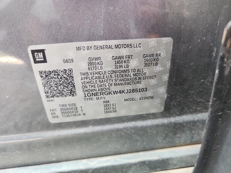 2019 CHEVROLET TRAVERSE LT 13